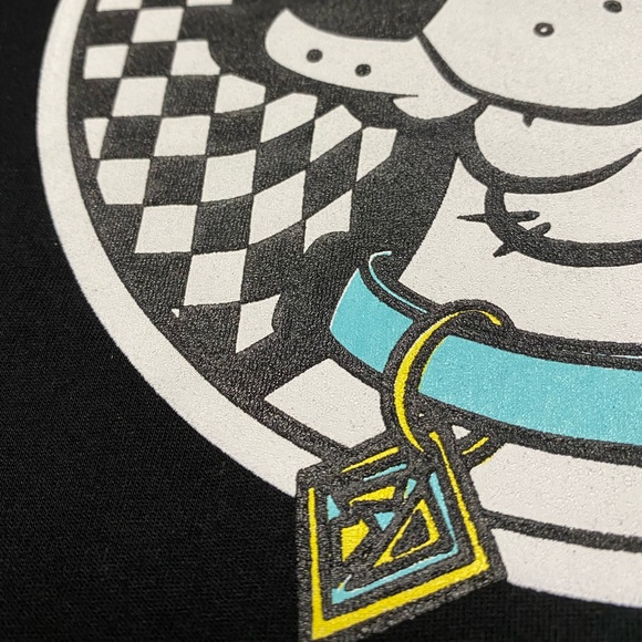 Scooby Doo Checkered Juniors T Shirt Black Size L NEW NWT - Picture 8 of 12